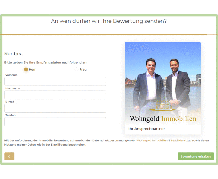 Beispielbilder verschiedener individualisierter Lead Generatoren